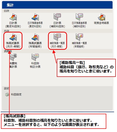 弥生会計の集計
