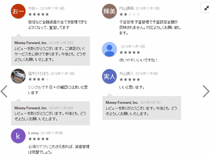 家計簿マネーフォワード口コミのMFクラウドの評判編