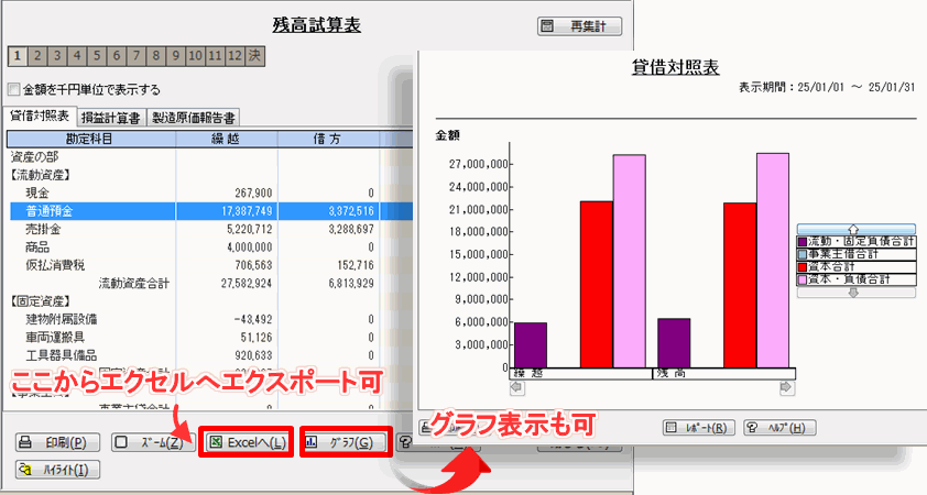 MJSかんたん!青色申告 残高試算表