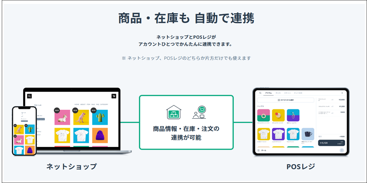 出典：公式サイト - STORES レジ｜無料ではじめられるPOSレジ