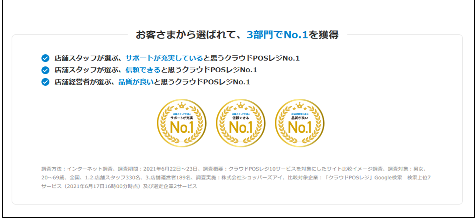 出典：公式サイト - 高機能クラウドPOSレジ「スマレジ」 - iPad/iPhoneアプリを使った無料で始められるPOSレジ